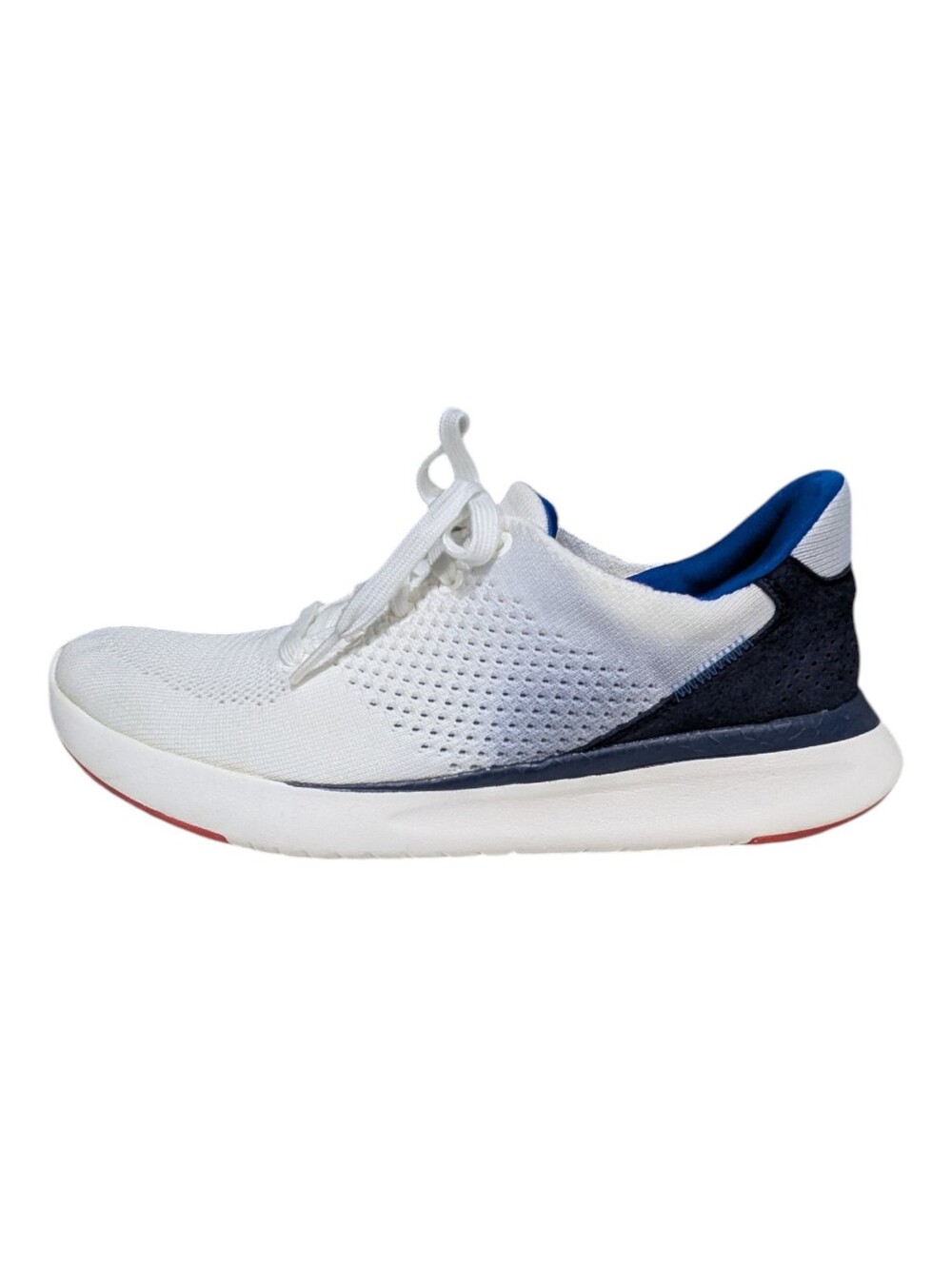 Kizik Lima Liberty Hands Free Sneaker White Blue Shoes Size M 5.5 W 7